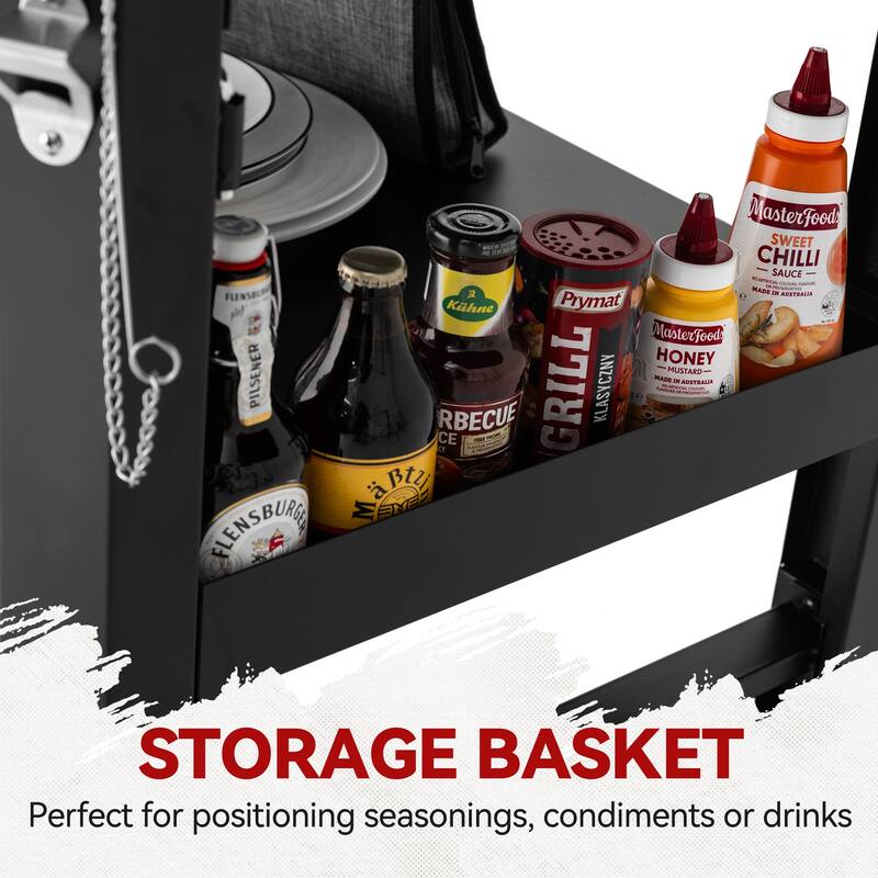 Royal Gourmet 34-Inch 4-Burner Gas Griddle with Side Shelves