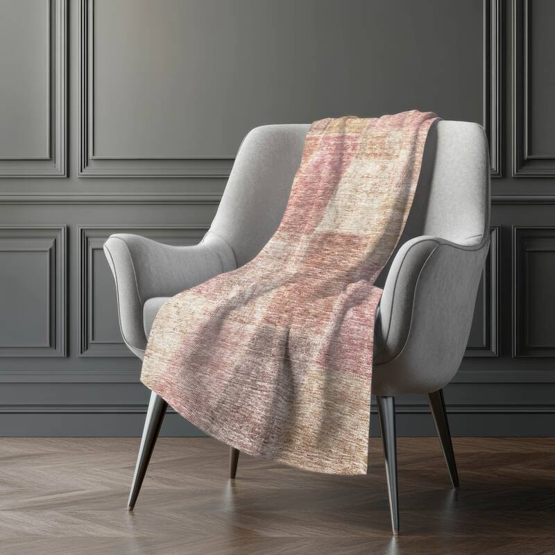 Premium Machine Washable Vintage Patchwork Sherpa Throw Blanket