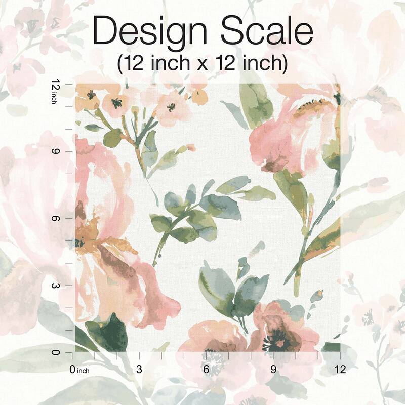 RoomMates Pink Iris Peel and Stick Wallpaper Bed Bath & Beyond 38887845