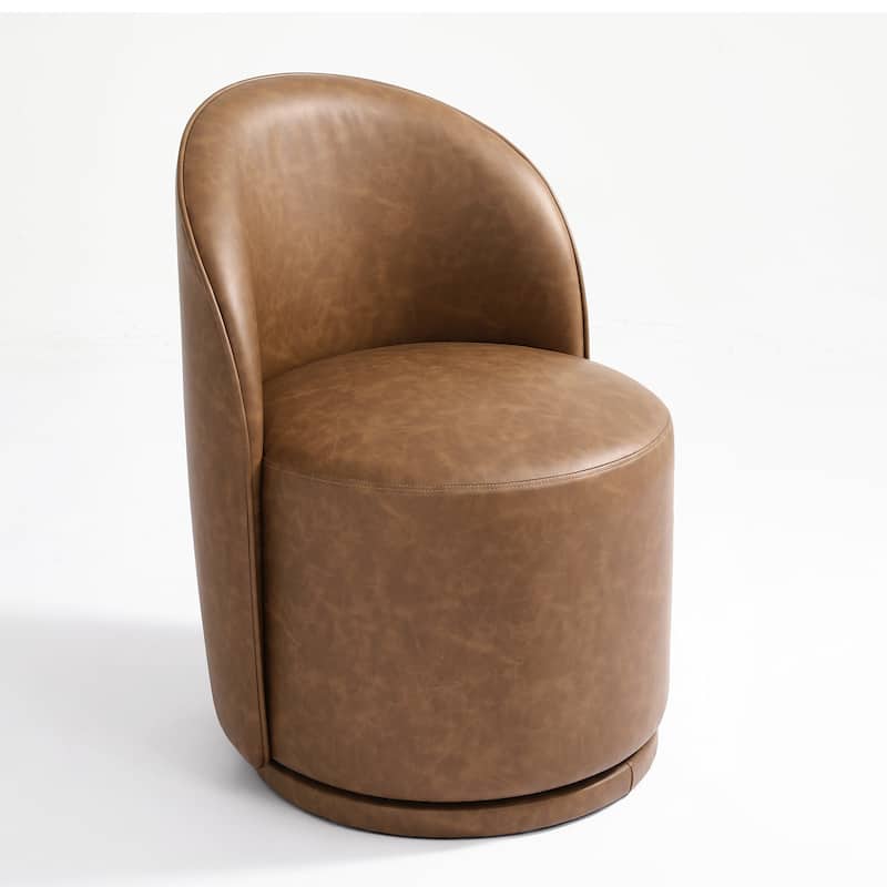 UIXE Modern Upholstered Swivel Armless Side Dining Chairs