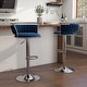 preview thumbnail 115 of 198, Modern Velvet Adjustable Swivel Bar Stools Set of 2