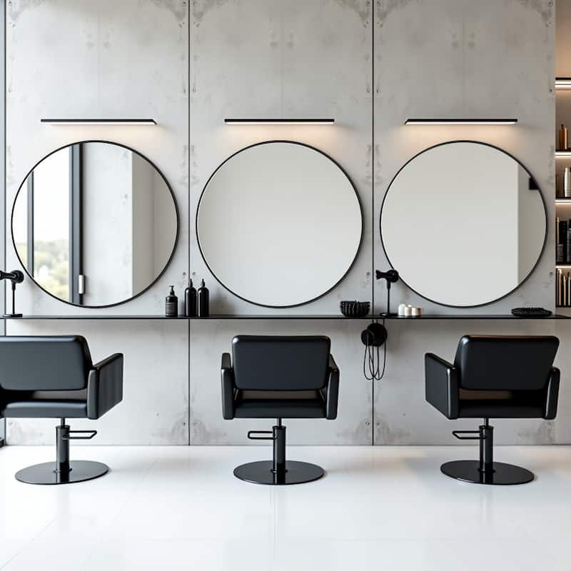 Modern Bathroom Wall Mounted Round Vanity Mirror