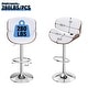 preview thumbnail 41 of 78, Bar Stools Adjustable Height Swivel Faux Leather Armless Barstools