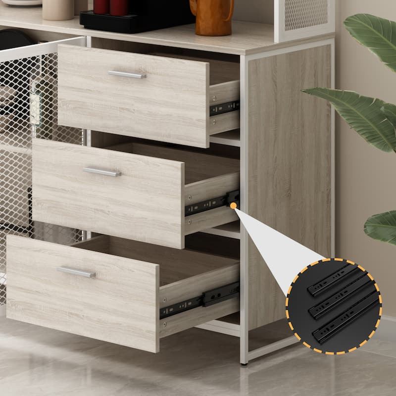 Kitchen Pantry Storage Cabinet Microwave Storage Cabinet Buffet