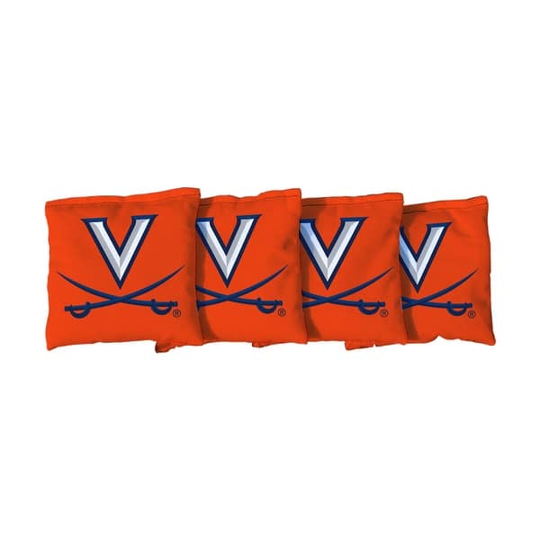 slide 2 of 3, Virginia Cavaliers Wahoos Orange Cornhole Bags All-Weather Resin Filled