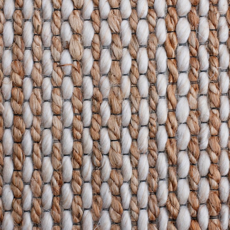 Sevita Farmhouse Jute and Wool Blend Indoor Area Rug