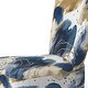 preview thumbnail 25 of 25, Designart "Abstract Pattern With Blue & Golden II" Upholstered Abstract Accent Chair and Modern Arm Chair