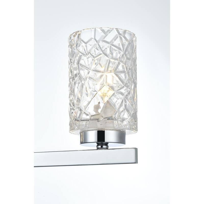 Elegant Lighting LD7027W24 Cassie 3 Light 24" Wide Vanity Light