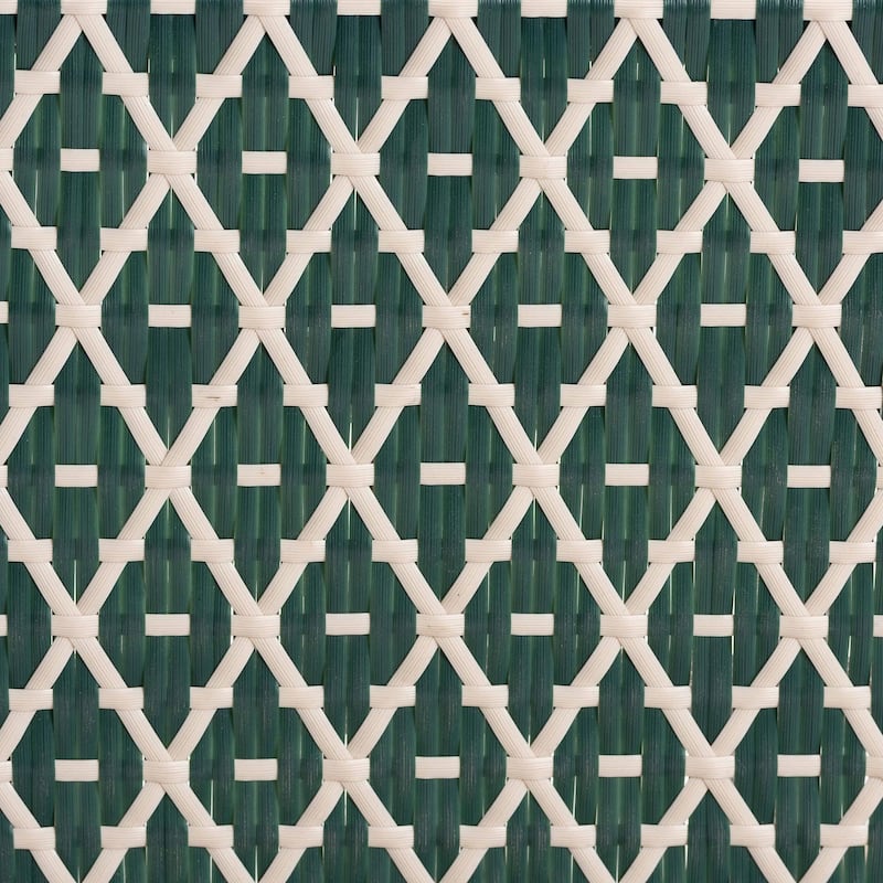 Mattie Rattan Bistro Counter Stool - Handwoven Accent Seating with Backrest for Kitchen Island or Indoor/Outdoor Lounge