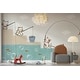 preview thumbnail 2 of 3, GK Wall Design Cartoon Colorful Cats and Fish Nursery Removable Wallpaper