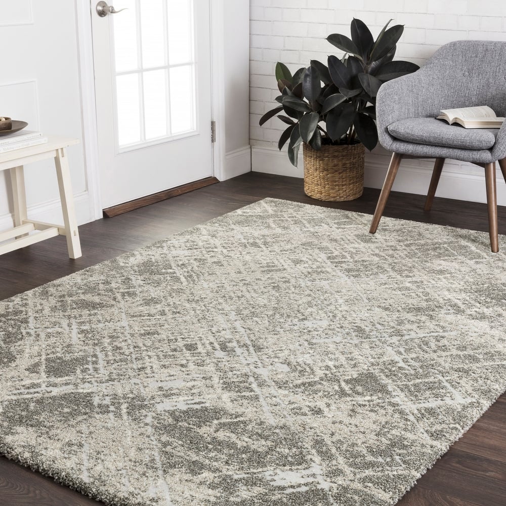 Alexander Home Mid-Century Modern Stone Abstract Area Rug