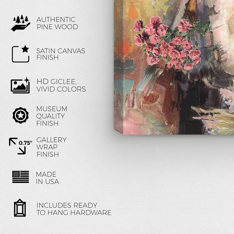 Wynwood Studio Fashion and Glam Lily New White and Traditional Wall Art Canvas Print