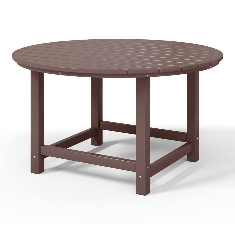Polytrends Laguna Kids Outdoor 38" Round Poly Dining Table for Children