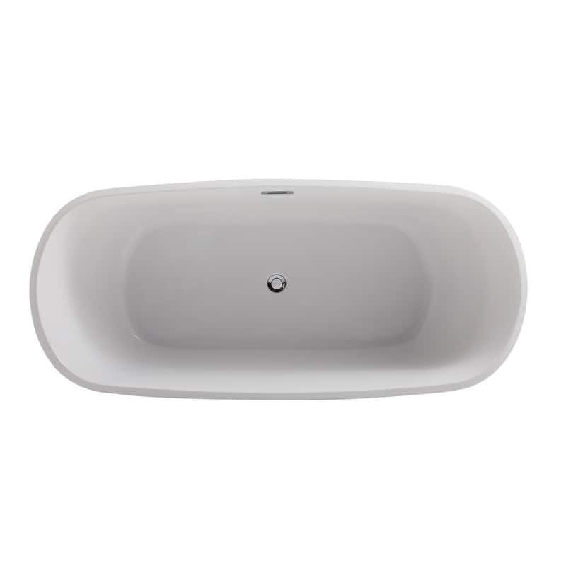 Cameron Soaking Bathtub in Glossy White