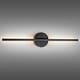preview thumbnail 98 of 119, 1-Light Black/ Gold/ Nickel Modern Long Linear Strip Wall Sconce Dimmable LED Bathroom Vanity Light