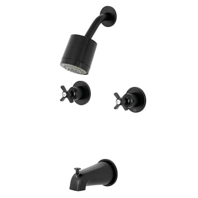 Kingston Brass Millennium Two-Handle Tub and Shower Faucet