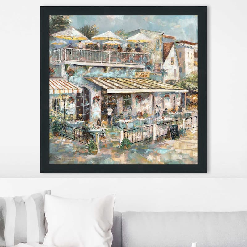 "Rooftop Café Detail I" by Ruane Manning Print on Acrylic