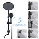 preview thumbnail 3 of 5, YASINU 5-Setting Handheld Shower System with Handheld Shower head & Rain Shower Combo Set