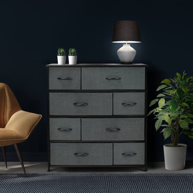 Dresser w/ 8 Drawers Furniture Storage & Chest Tower for Bedroom