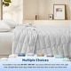 preview thumbnail 19 of 45, Lightweight Cooling Lyocell White Down Blanket, Tencel Comforter for Summer