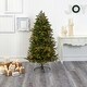 preview thumbnail 5 of 5, 5.5ft. Fir Artificial Christmas Tree with 250 Clear Lights, Pine Cones & 800 Branches - Natural Holiday X-Mas Glow