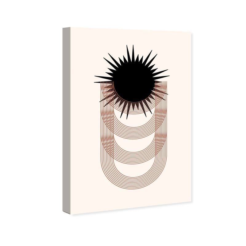 Wynwood Studio Canvas Abstract Olympic Sunstar Black and Modern & Contemporary Wall Art Canvas Print