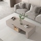 preview thumbnail 6 of 12, Modern Extendable Coffee Table with Storage Drawers, Motion Sensor LED Lights, Open Shelves and Soft-Close Storage