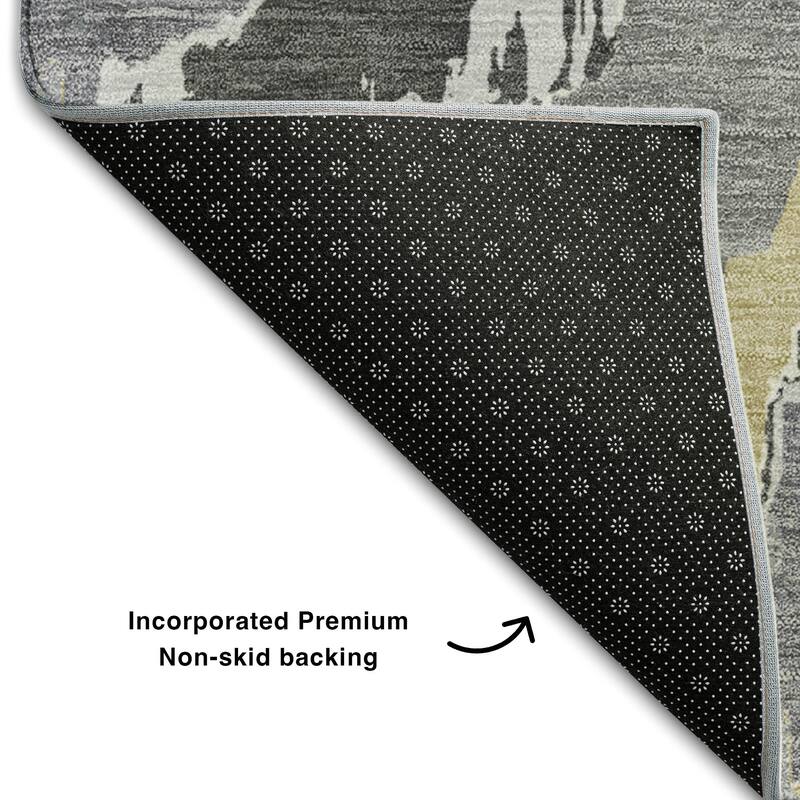 Premium Washable Super Soft Modern Ziggy Mayfield Rug