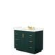Option Green, Gold Trim, Giotto Quartz Top