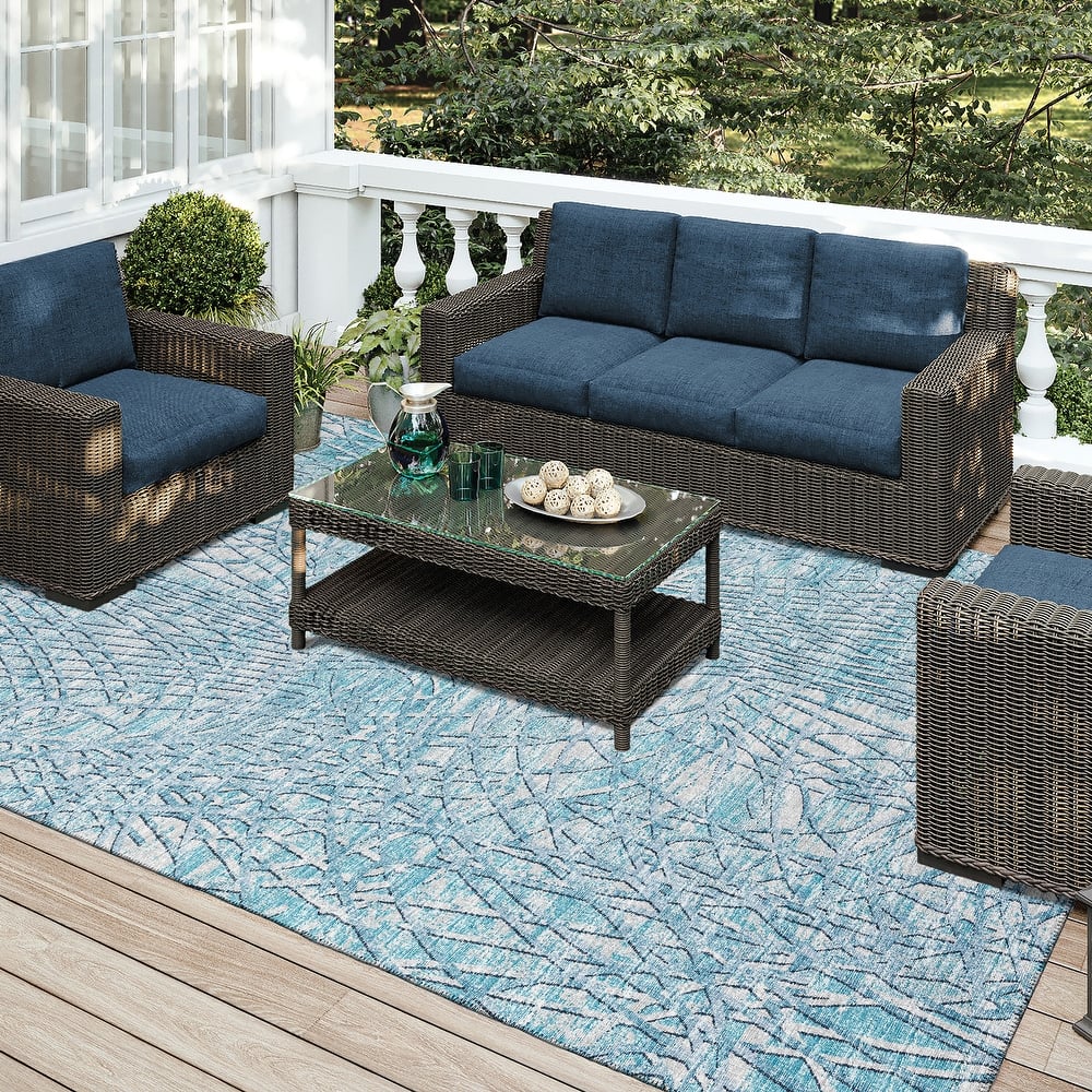 Indoor/Outdoor Rylee Abstract Washable Rug