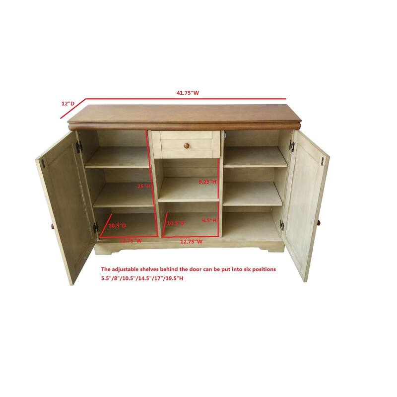 Wood Sideboard Buffet Cabinet Console Table