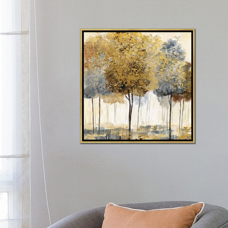 iCanvas "Metallic Forest I" by Nan Framed Canvas Print