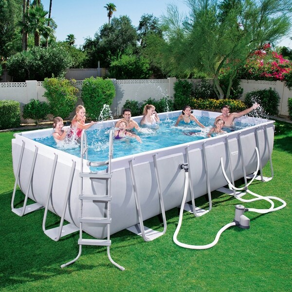 Bestway 18ft x 108in Above Ground Pool Set w/Ladder, Pump