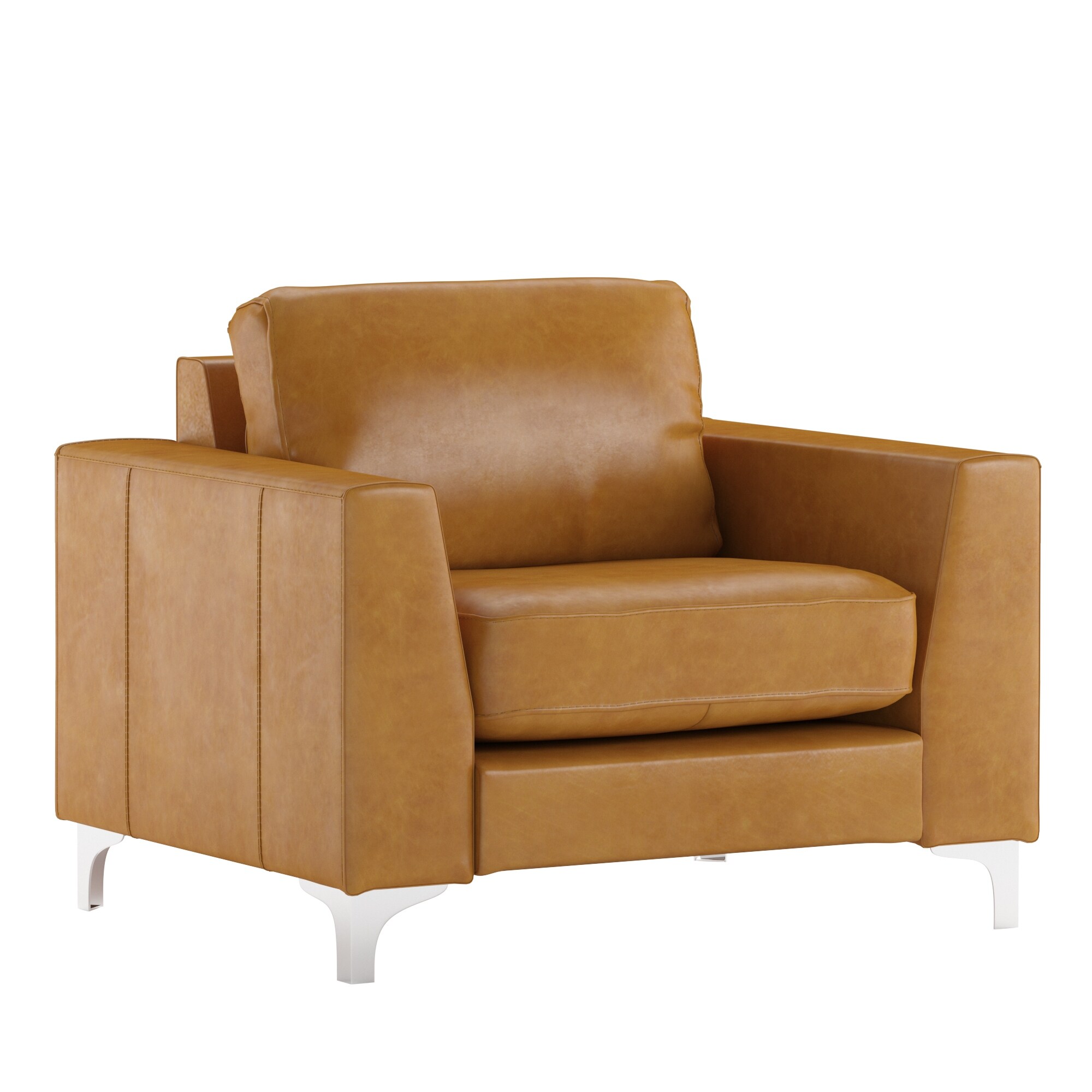 Bastian aniline leather sofa by inspire q modern new arrivals