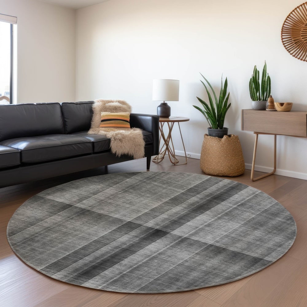 Premium Washable Super Soft Plaid Mayfield Rug