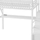 preview thumbnail 42 of 56, High Loft Bed Metal Bed Frame with Stairs Built-in Shelves and Wardrobe, Side Grid Rack, Light, Charging Station and Desk
