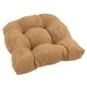 preview thumbnail 56 of 62, 19-inch U-Shaped Microsuede Chair Cushion (Set of 1, 2, or 4) Single - Camel