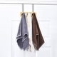 preview thumbnail 6 of 11, Bamboo Stainless Steel Over-the-Door Towel Hooks Stylish and Functional Bathroom Organization Solution for Towels - 3 Hooks