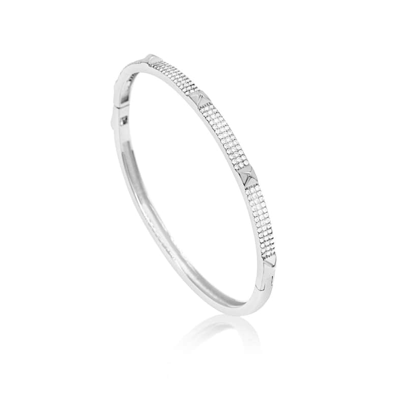 SHYMI Pave Studded 3 Row Bangle