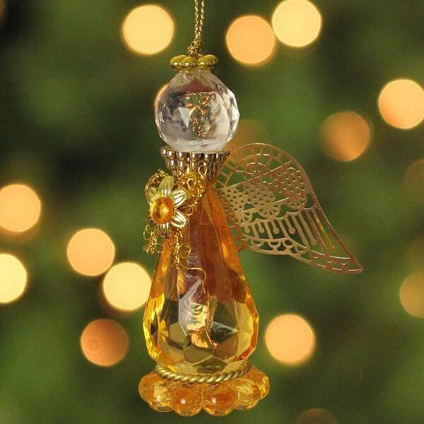 Shop 3 25 November Topaz Birthstone Gem Angel Christmas Ornament