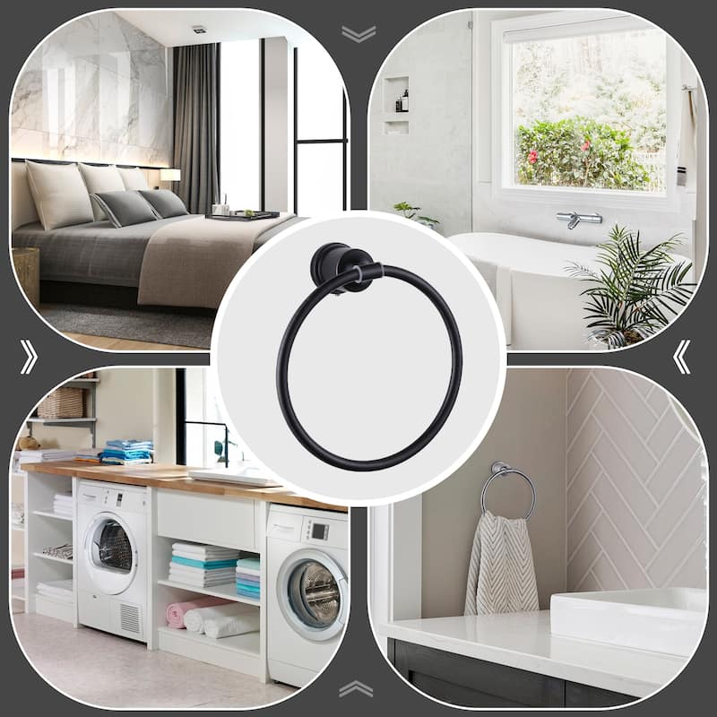 2PCS Wall Mounted Towel Ring