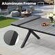 preview thumbnail 7 of 20, 11PC Outdoor Patio Aluminum X-Frame Dining Set Table with Stackable Chairs Umbrella Hole