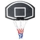 preview thumbnail 1 of 7, Roomfitters Wall-Mounted Basketball Hoop, 28.5x18 Inch Shatterproof Backboard, Folding Hoop with All-Weather Mesh, Black+Blue Black+Blue