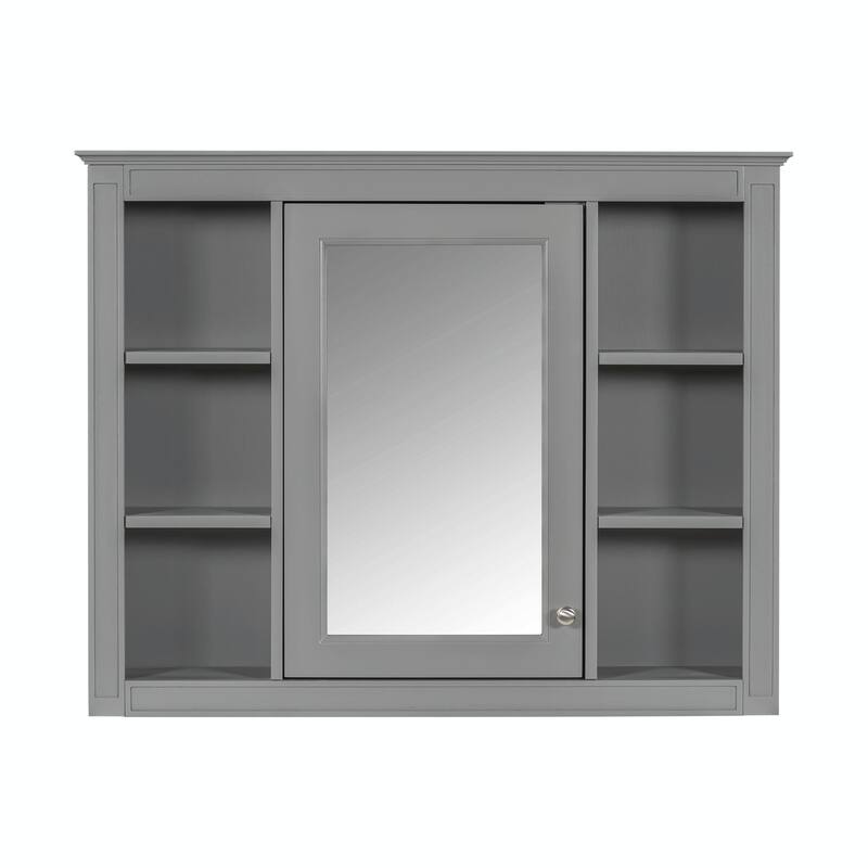 36'' Bathroom Vanity with Top Sink - Modern Storage Cabinet with Mirror