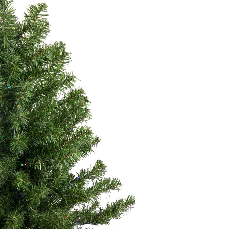 3' LED Medium Canadian Pine Artificial Tree Multicolor Lights - 3 Foot