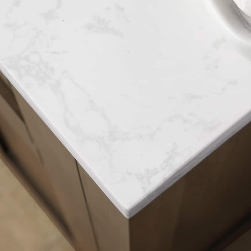OVE Decors Tahoe 72-inch Modern Almond Latte Vanity