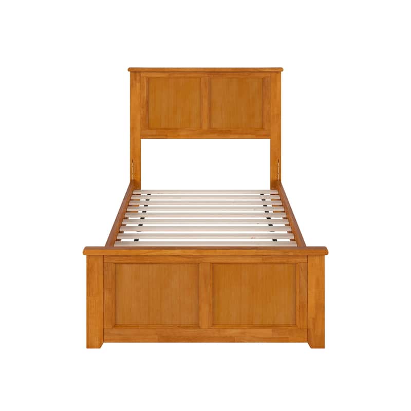 Madison Wood Low Profile Platform Bed with Matching Footboard