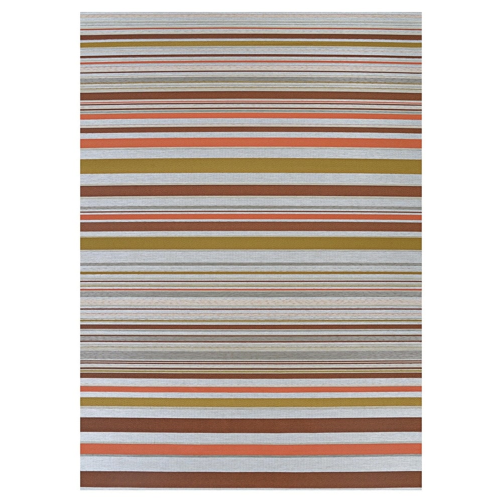 Dream Decor Rugs Gelato Summer Striped Bliss Indoor Outdoor Area Rug