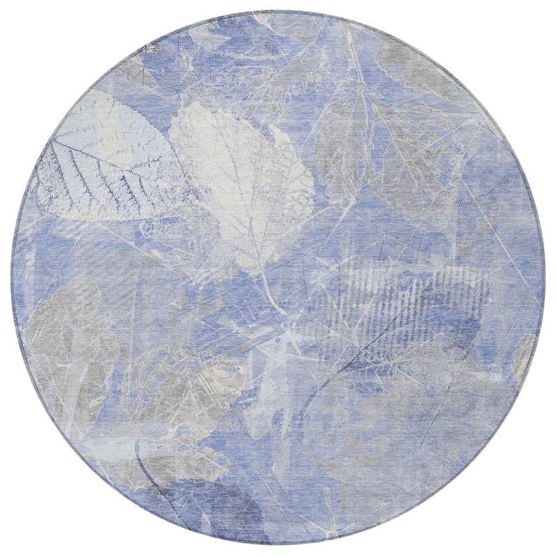 HomeRoots Floral Transitional Rectangle Outdoor Rug