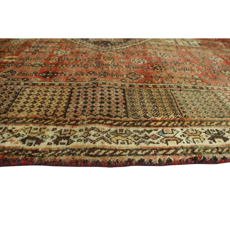 Semi-Antique Jerry Rust/Ivory Rug - 5'5" x 8'1"